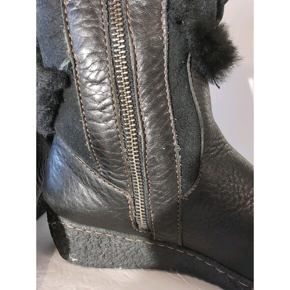 Born Women's Black Size 8.5/40 Medium Width Leather Winter Boots - Picture 9 of 14